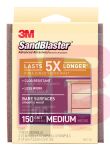 3M SandBlaster(TM) Bare Surfaces Sanding Pads, 20917-150, Med 150
