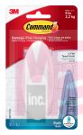 3M Command(TM) Large Towel Hook with Water-Resistant Strips BATH17-ESBU Clear Frosted