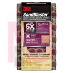 3M SandBlaster Ultra Flexible Sanding Sponge  20908-80-UFS 4.5 in x 2.5 in x 1 in 80 grit Medium 10/cs