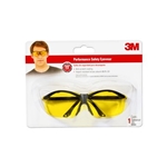 3M Sports-Inspired Safety Eyewear, 90966-WV6, Semi-Rimless Design, Yellow Lenses, 6/cs