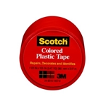 3M Scotch(R) Colored Plastic Tape 191RD, 1.5 in x 125 in (38,1 mm x 3,17 m)