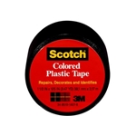 3M Scotch(R) Colored Plastic Tape 191BK, 1.5 in x 125 in (38,1 mm x 3.17 m)