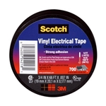 3M Scotch(R) 700 Vinyl Electrical Tape, 24413-BA-6, 5 pack of 3/4 in x 66 ft x 0.007 in, (19 mm x 20,1 m x 0,18 mm), 5/pack, 6 packs/case