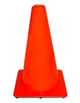 3M 18 in PVC Non Reflective Traffic Safety Cone, 90128-00001, Orange, 10/case