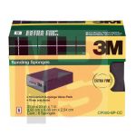 3M Sanding Sponge CP000-6P-CC Extra Fine 3.75 in x 2.625 in x 1 in 6-Pack 4 per case