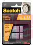 3M Scotch Outdoor Fasteners RFLD7020  7/8 in x 7/8 in (22.2 mm x 22.2 mm)