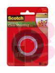 3M Scotch Mounting Tape 4010 1 in x 60 in x .02 in (254 mm x 151 m) Clear 24 per case