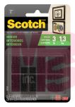 3M Scotch Indoor Fasteners RF7021  7/8 in x 7/8 in (22 mm x 22 mm)