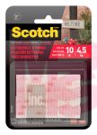 3M Scotch Extreme Fasteners RFD7090  1 in x 3 in (25.4 mm x 76.2 mm) Clear 2 Sets of Strips