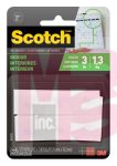 3M Scotch Indoor Fasteners RF4730  3/4 in x 3 in (19.0 mm x 76.2 mm) White 2 Sets of Strips