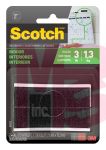 3M Scotch Indoor Fasteners RF4731  3/4 in x 3 in (19.0 mm x 76.2 mm) Black 2 Sets of Strips