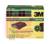 3M Angled Sanding Sponge CP040-6P  2 7/8 in x 4 7/8in x 1 in Fine