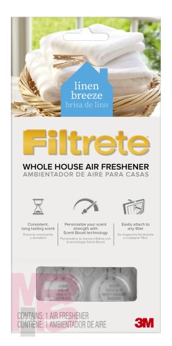 3M Filtrete Whole House Air Freshener- Linen Breeze  WHAF-1-LB