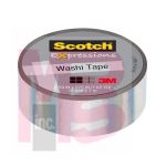 3M Scotch Expressions Washi Tape  C714-WHT 0.59 in x 275 in (15 mm x 7 m) Iridescent White