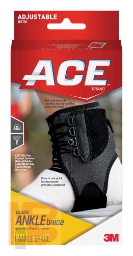 3M ACE Deluxe Ankle Brace 207736  One Size Adjustable