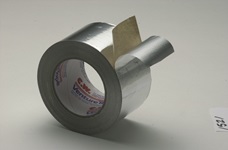 3M Venture Tape Aluminum Foil Tape 1521CW Natural Aluminum 61.87 mm x 47.7 m 1.4 mil 20 per case