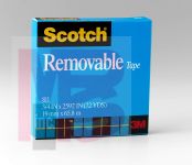 3M Scotch Removable Tape 811 3/4 in x 2592 in Boxed