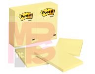 3M Post-it(R) Notes 659 4 in x 6 in (10.16 cm x 15.24 cm) Canary Yellow