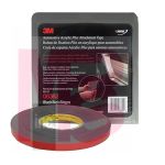 3M 6382 Automotive Acrylic Plus Attachment Tape Black 1/2 in x 20 yd 45 mil - Micro Parts &amp; Supplies, Inc.