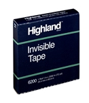 3M 6200 Highland Invisible Tape 1 in x 2592 in Boxed - Micro Parts &amp; Supplies, Inc.