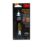 3M Black Super Weatherstrip Adhesive, 03602, 29.5 ml (1 US fl oz) Tube, 12 per case