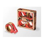 Scotch Box Sealing Tape with Dispenser PSD2 Clear, 48 mm X 50 m, 24 per case