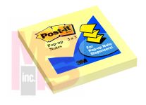 3M Post-it(R) Pop-up Dispenser Notes R330-YW, 3 in x 3 in, (7.62 cm x 7.62 cm) Canary Yellow