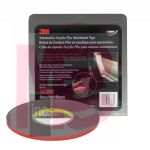 3M Automotive Acrylic Plus Attachment Tape 06386, Black, 1/4 In X 20 Yds, 45 mil, 12 per case