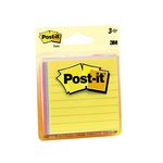 Post-it Notes 6301 3 in x 3 in (7.62 cm x 7.62 cm) Ultra Colors, Lined