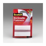 Scotch Reclosable Fasteners RF7130X, 6 each 3/4 in x 3 in White Strips
