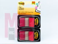 3M Post-it(R) Flags 680-RD2, 1 in x 1.719 in (2.54 cm x 4.31 cm) Red, 2-pk