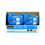 ScotchBlue Painters Tape for Multi-Surfaces 2090-2A-4X, 2 in x 60 yd, 4-pk, 4pks/cs