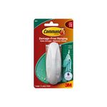 Command Designer Hook with Water-Resistant Strips 17083B Large White