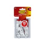 Command Hooks 17002VP-6PK Small White