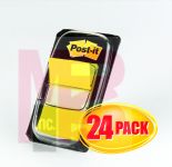 3M 680-5-24 Post-it Flags 1 in x 1.7 in (25.4 mm x 43.2 mm) Canary Yellow  - Micro Parts &amp; Supplies, Inc.