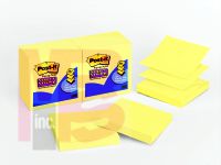3M Post-it(R) Super Sticky Pop-up Notes R330-12SSCY, 3 in x 3 in Canary Yellow 90 sht/pad 12 pad/pk