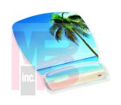 3M MW308BH Gel Mousepad Wristrest Compact Size Clear Gel Beach Design 6.8 in x 8.6 in x 0.75 in - Micro Parts &amp; Supplies, Inc.