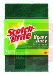 3M Scotch-Brite Heavy Duty Scour Pad 223-7  6.0 in x 3.8 in  3 pk  7/cs