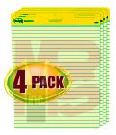 3M Post-it(R) Easel Pad 561 VAD 4PK, 25 in x 30 in (63.5 cm x 76.2 cm) Canary Yellow Ruled