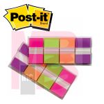3M Post-it(R) Flags 680-PGOP2, .945 in x 1.7 in (23.8 mm x 43.2 mm) Blue, Purple, Green, Orange 24 pk/cs