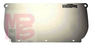 3M 82543-00000 Clear Polycarbonate Faceshield Face Protection Flat - Micro Parts &amp; Supplies, Inc.