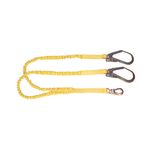 3M 209750-0241 SafeLight Low Profile (Tubular) Energy Absorbing Dual Leg Lanyard with Rebar Hooks   6 ft. - Micro Parts &amp; Supplies, Inc.