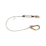 3M 3612-0241 SafeAbsorb Energy Absorbing Cable Lanyard with Rebar Hook   6 ft. - Micro Parts &amp; Supplies, Inc.