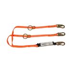 3M 3560 Tie-Back Energy Absorbing Dual Leg Lanyard with Snap Hooks  6 ft. - Micro Parts &amp; Supplies, Inc.