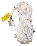3M 0221-25 Rope Lifeline with Double Locking Snap Hook  25 ft. - Micro Parts &amp; Supplies, Inc.
