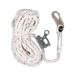 3M 0221-50RG Vertical Rope Lifeline with Double Locking Snap Hook and Rope Adjuster   50 ft. - Micro Parts &amp; Supplies, Inc.