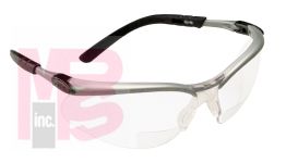3M 11375-00000-20 BX(TM) Reader Protective Eyewear, Clear Lens, Silver Frame, - Micro Parts &amp; Supplies, Inc.