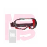 3M GoggleGear 6000 Series  GG6001SGAF-RED  Red Shroud  Scotchgard™ Anti-Fog Coating  Clear AF-AS Lens  10ea/cs