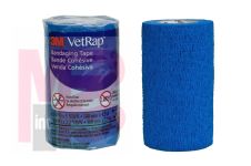 3M VetRap Bandaging Tape 1410B-LFHT  4 in x 5 yd (100 mm x 4.5 m) Latex Free  Hand Tear