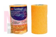 3M VetRap Bandaging Tape 1410BO-LFHT  4 in x 5 yd (100 mm x 4.5 m) Latex Free  Hand Tear